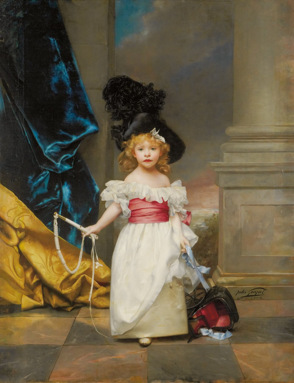 Portrét Therese Girard ve věku tří let a sedmi měsíců, 1882 od Jules Adolphe Goupil
