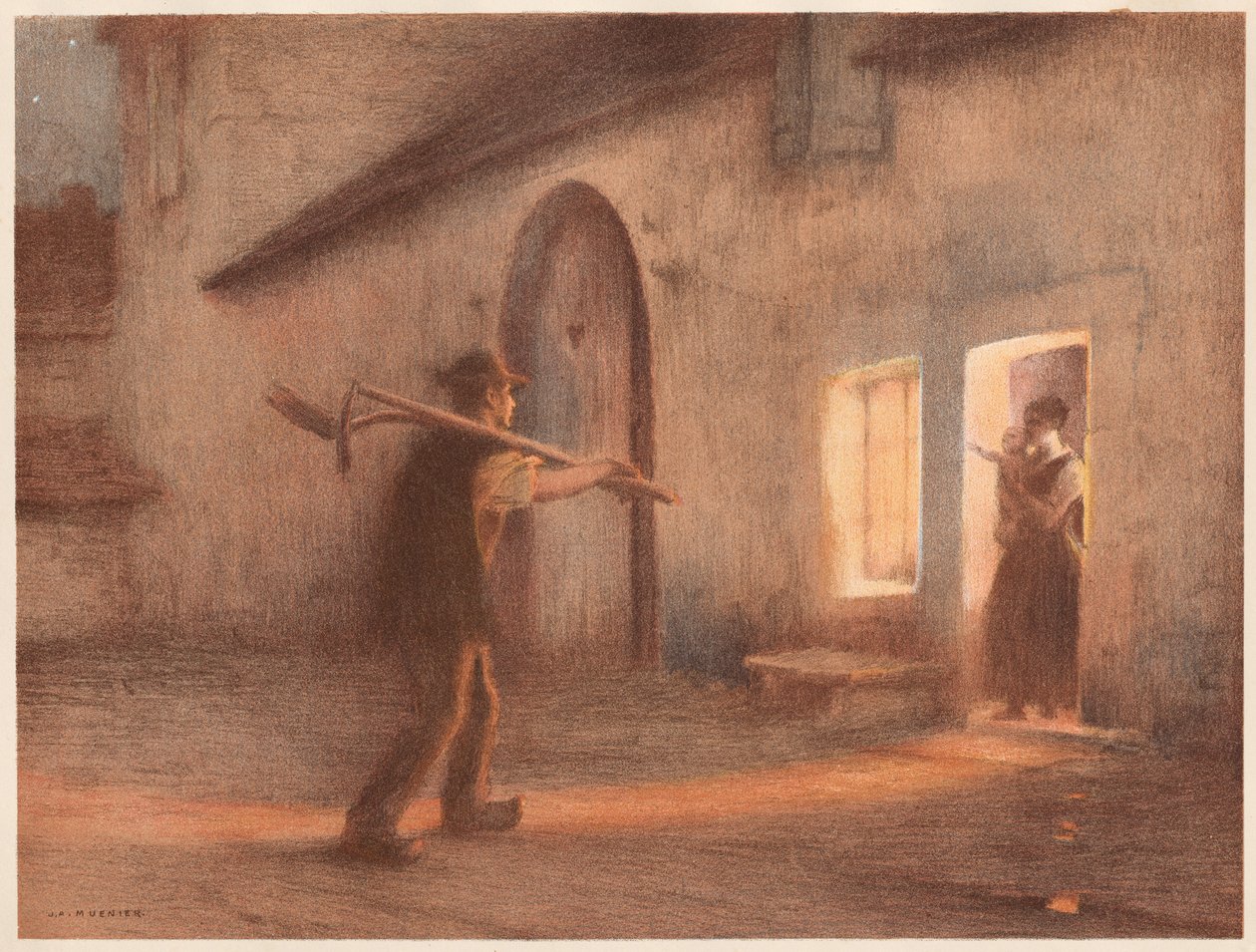 Návrat z polí, 1898-1899. od Jules Alexis Muenier