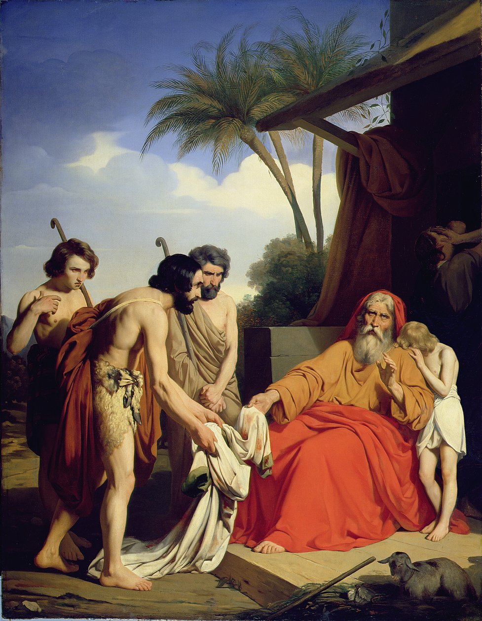 Josephs Coat přenesený zpět do Jacoba, 1841 od Jules Ambroise Francois Naudin