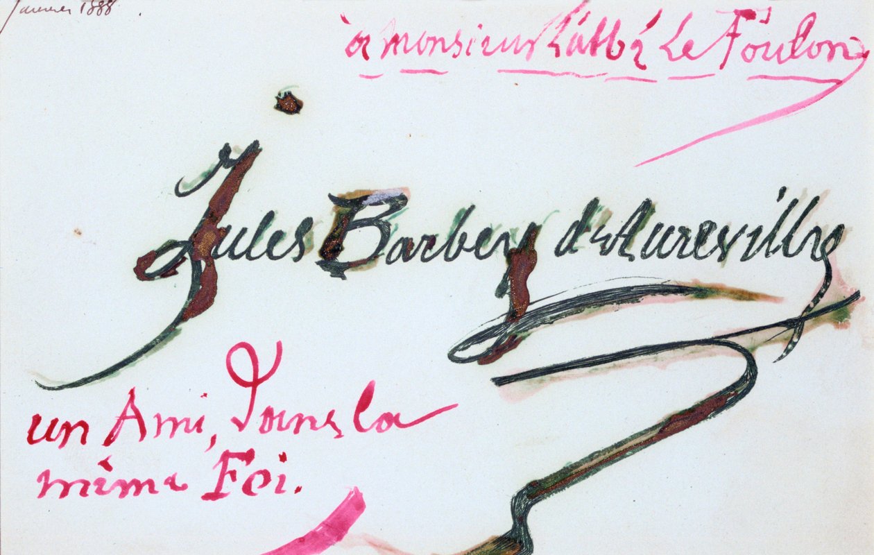 Podpis Jules-Amedee Barbey d