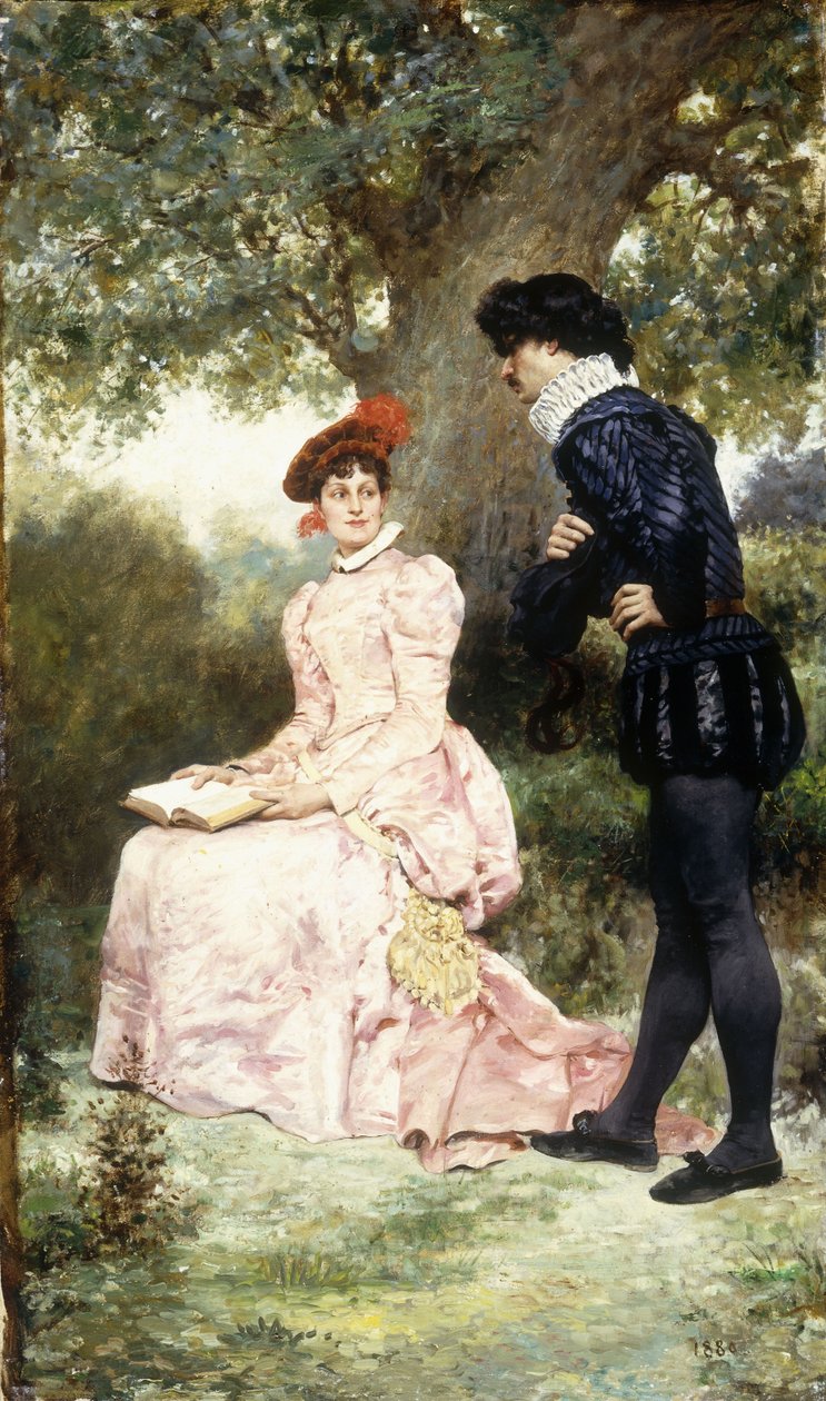 Dvořící pár, 1880 od Jules Arsene Garnier
