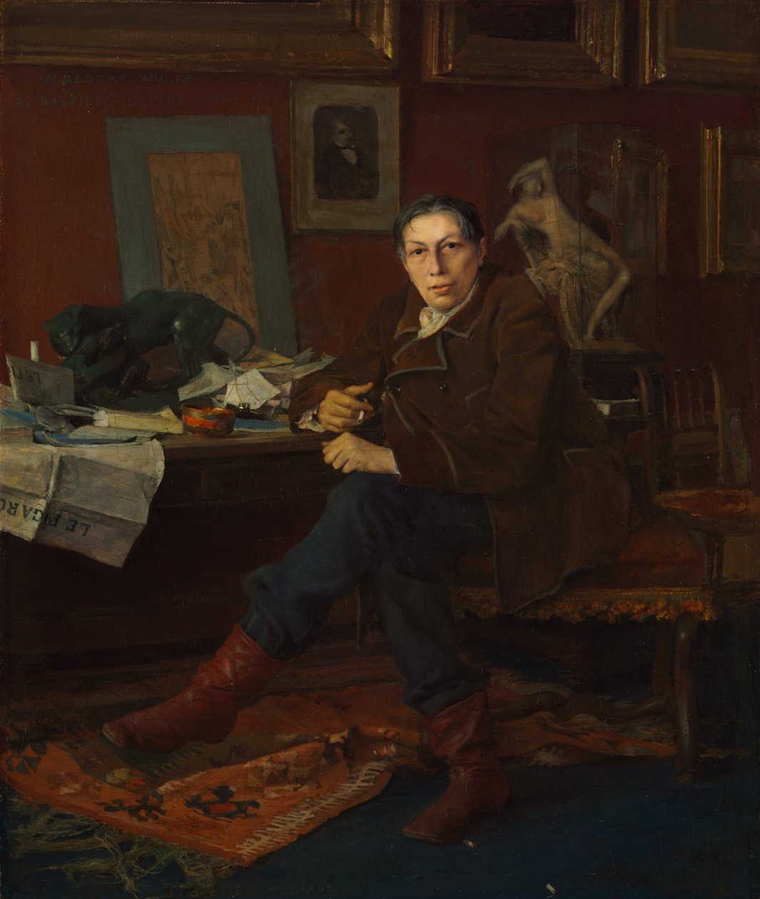 Albert Wolff ve své pracovně od Jules Bastien Lepage