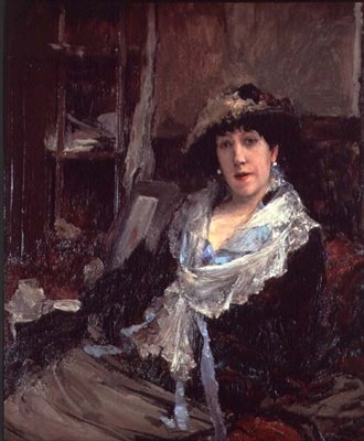 Portrét Madame Jeanne Samary (olej na plátně) od Jules Bastien Lepage