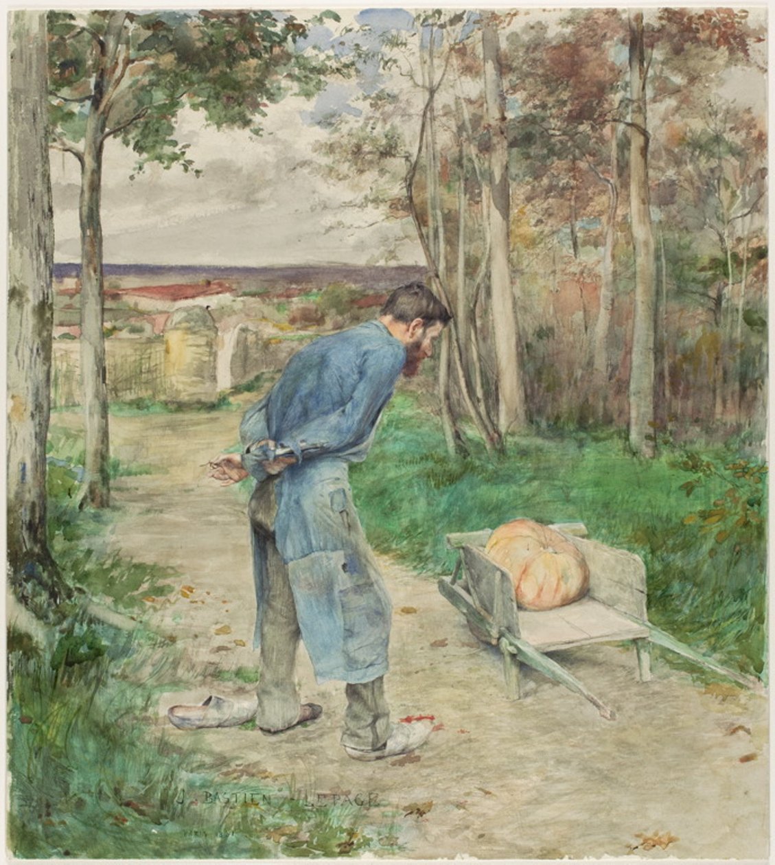 Žalud a dýně od Jules Bastien-Lepage