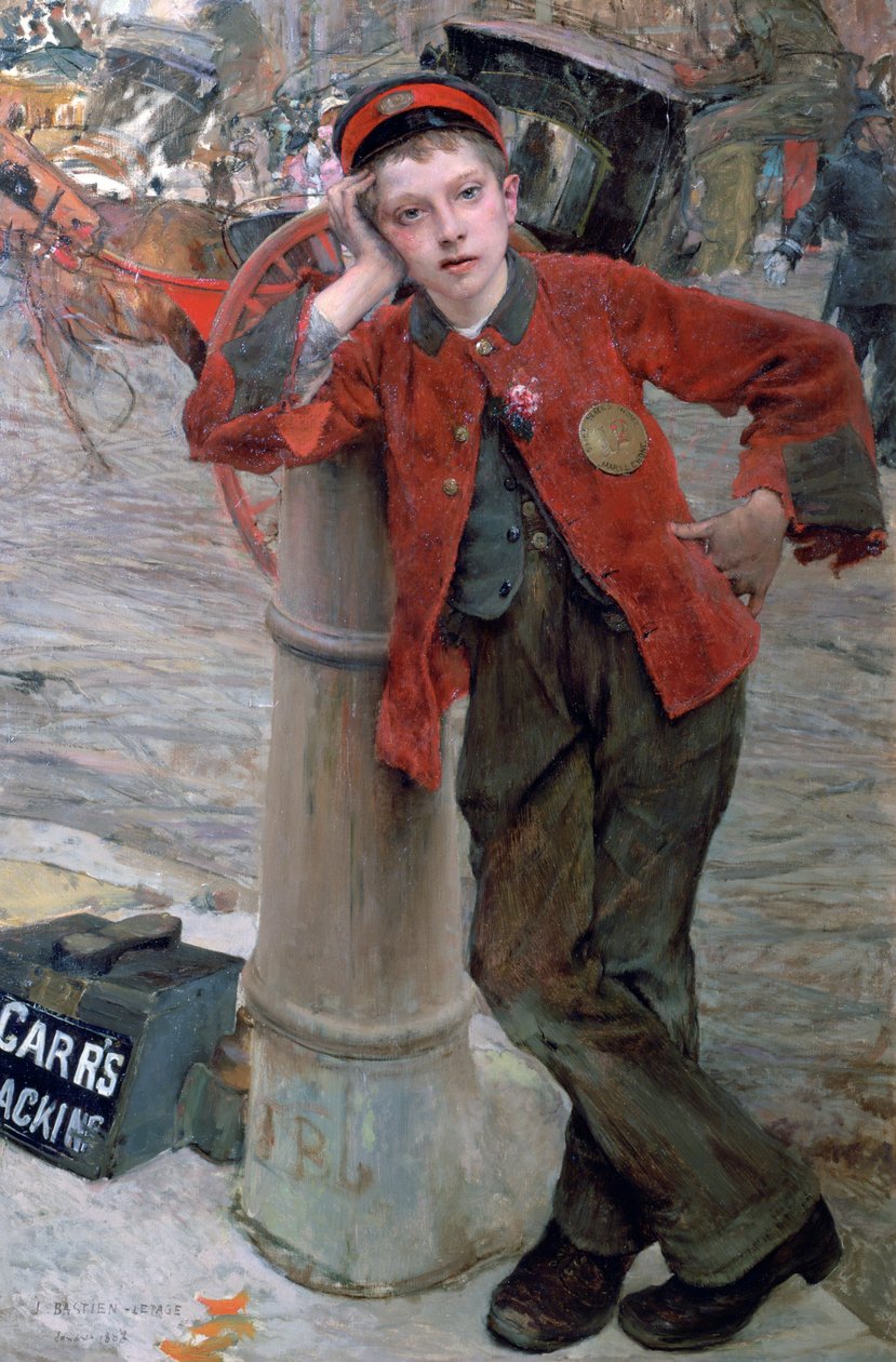 London Shoeshine Boy, 1882 od Jules Bastien Lepage