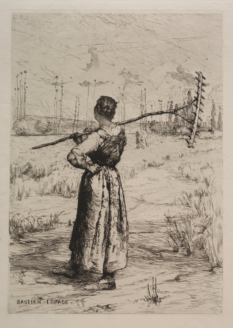 Návrat polí od Jules Bastien Lepage