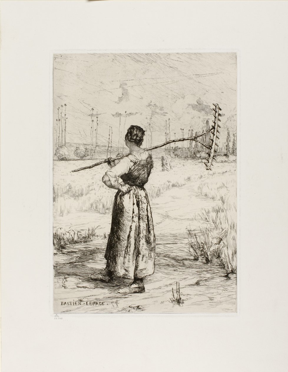 Návrat z pole, 1878 od Jules Bastien Lepage