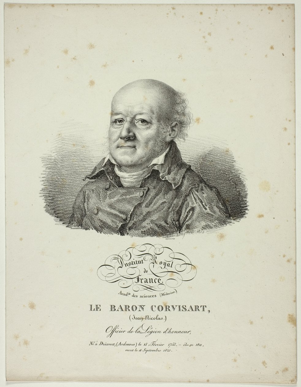 Portrét Jeana-Nicolase, barona Corvisarta od Jules Boilly