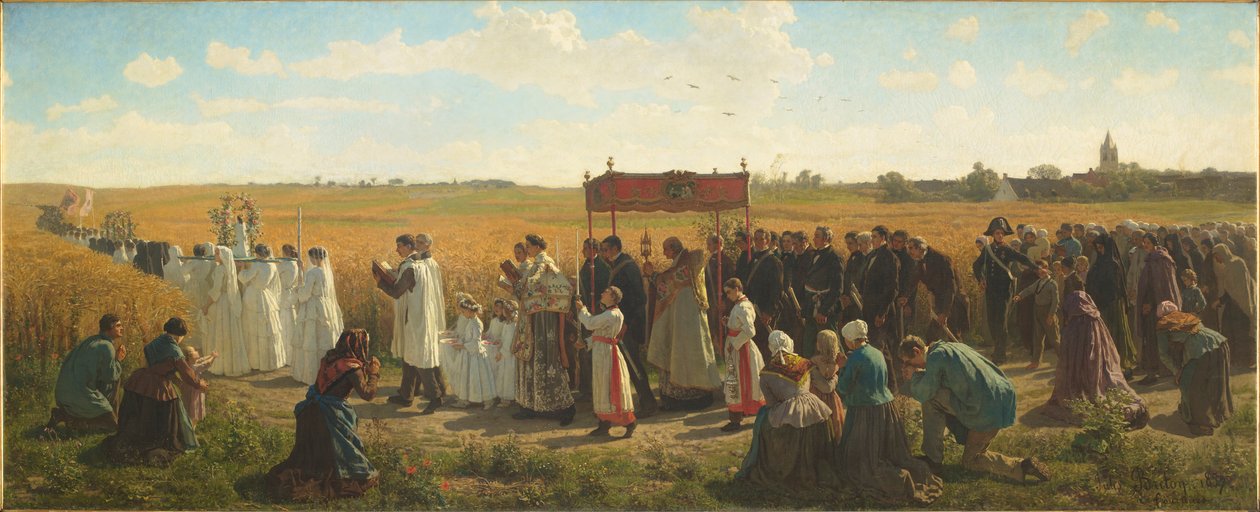 Žehnání pšenice v Artois od Jules Breton