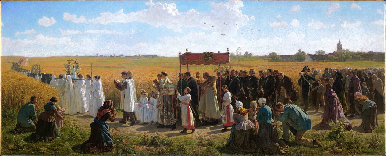 Žehnání pšenice v Artois od Jules Breton