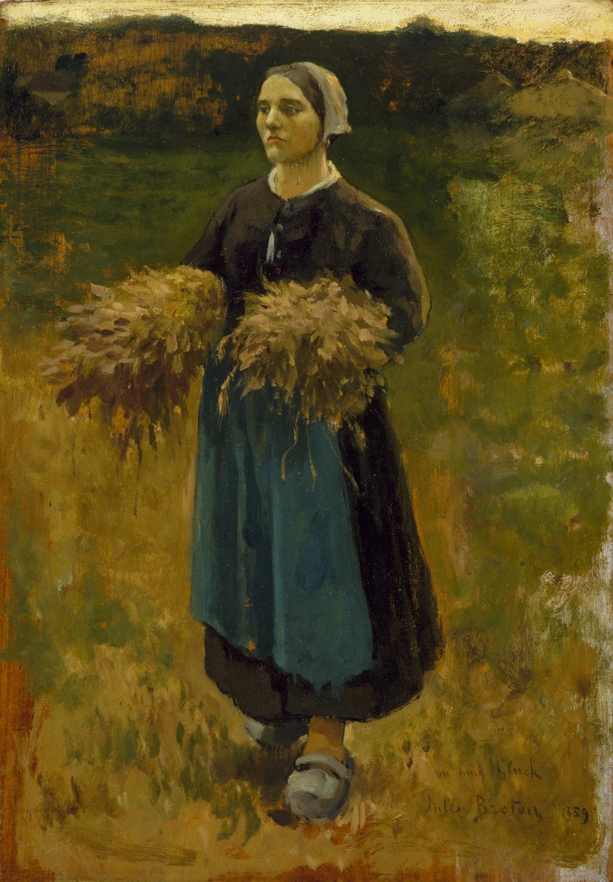 The Gleaner, 1859 od Jules Breton