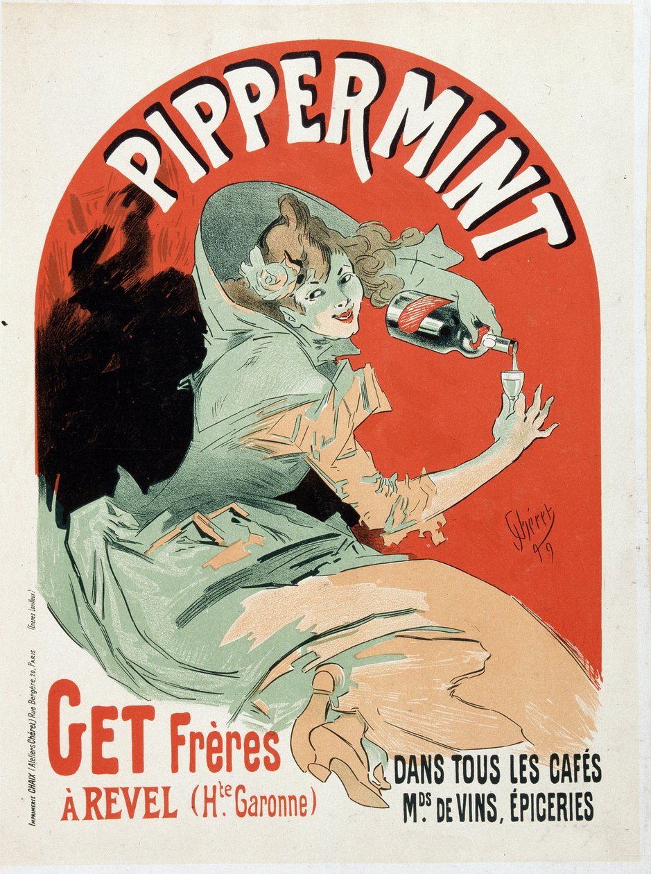Reklamní plakát pro Pippermint Get Freres - od Julese Chereta od Jules Cheret