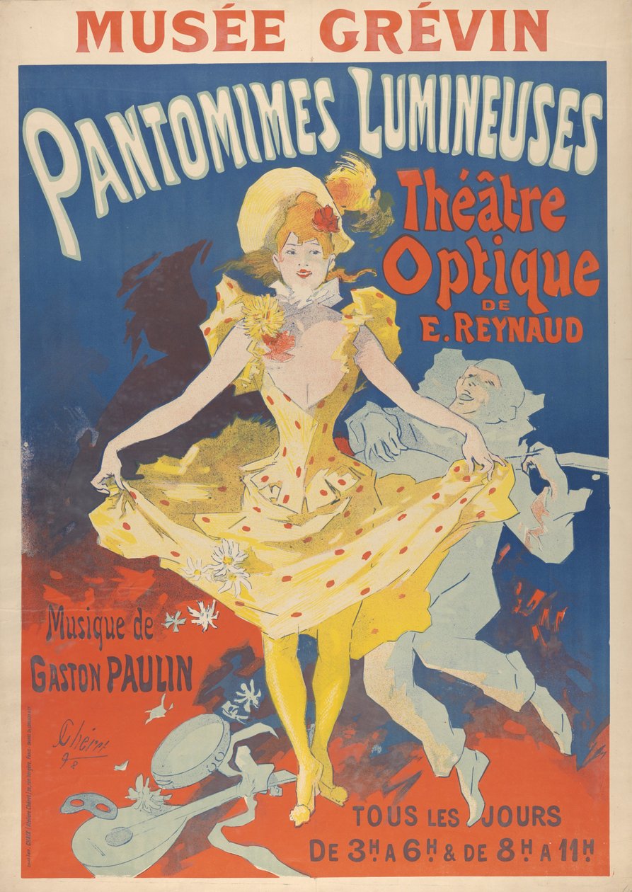 Pantomimes lumineuses, 1892 od Jules Cheret