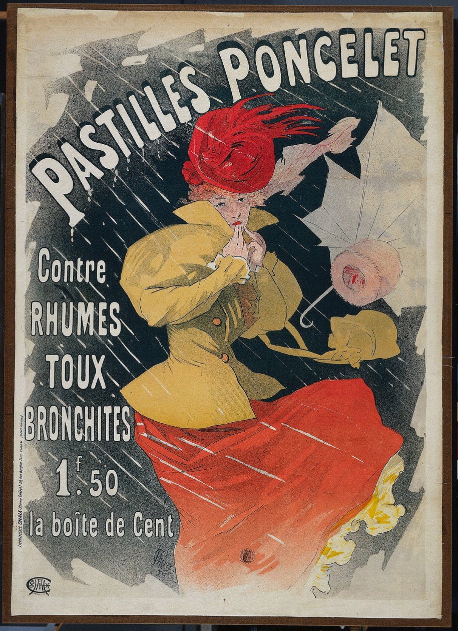 Pastilky Poncelet, 1896. od Jules Cheret