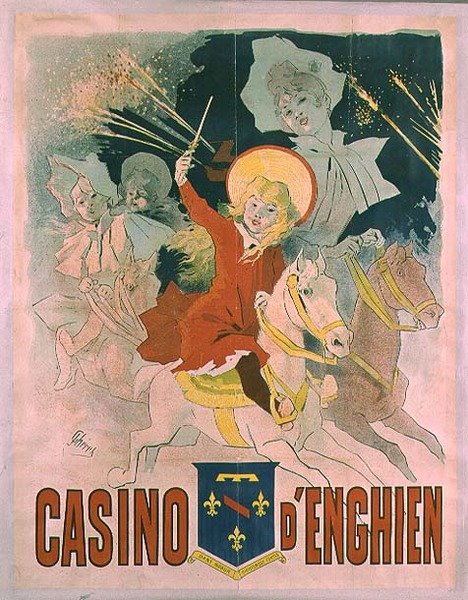Plakát inzerující Casino dEnghien, 1898 od Jules Cheret