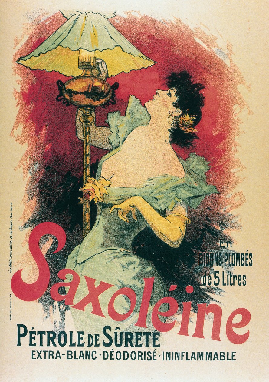 "Saxolein" 1891 (litografie) od Jules Cheret