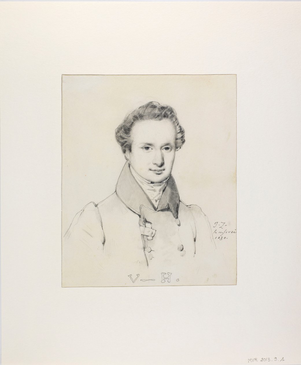 Portrét Victora Huga 1802-1885, 1830. od Jules Claude Ziegler