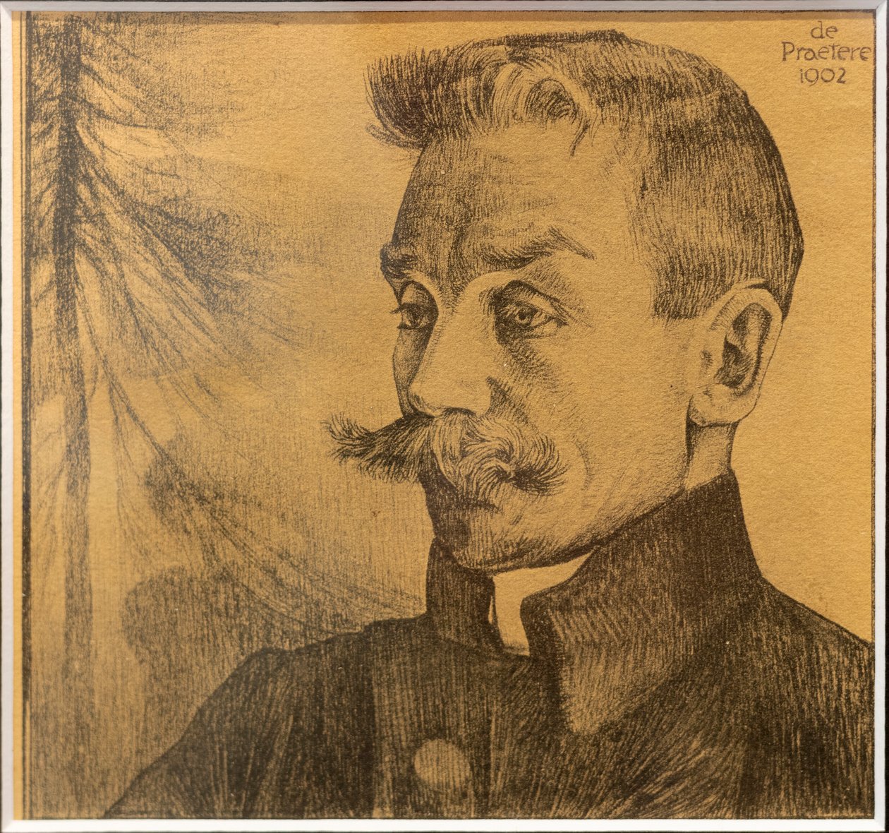 Portrét spisovatele Stijna Streuvelse od Jules de Praetere
