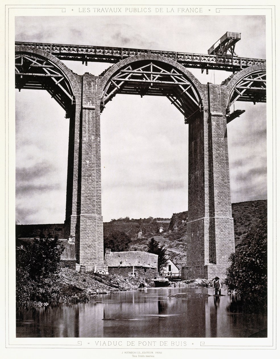 Viadukt de Pont de Buis, kolem 1876-1883 od Jules Duclos