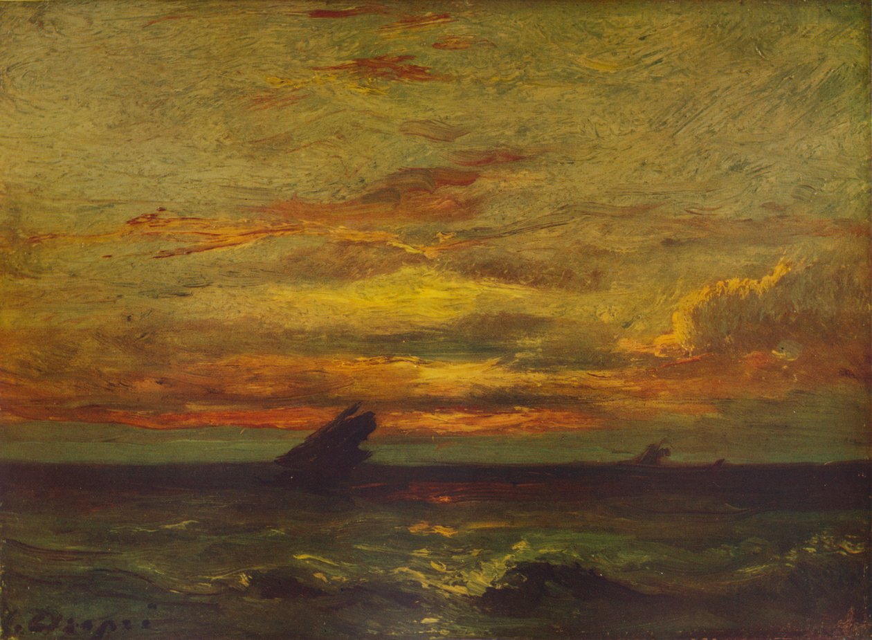 Západ slunce, c1879, 1938 od Jules Dupré