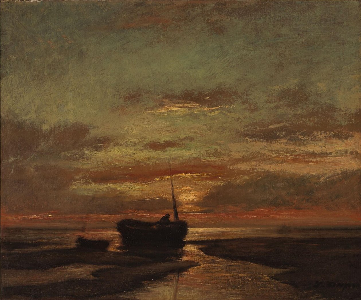 Nizozemsky: Sunset Sunset od Jules Dupré