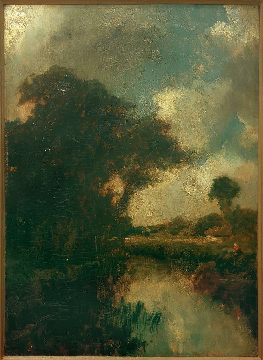 Říční krajina od Jules Dupré