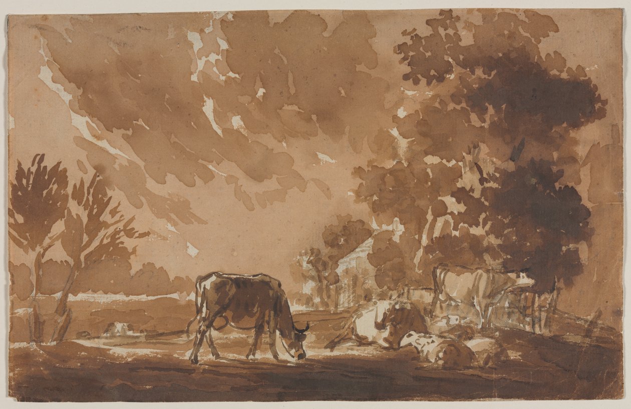 Krajina s dobytkem (recto) od Jules Dupré
