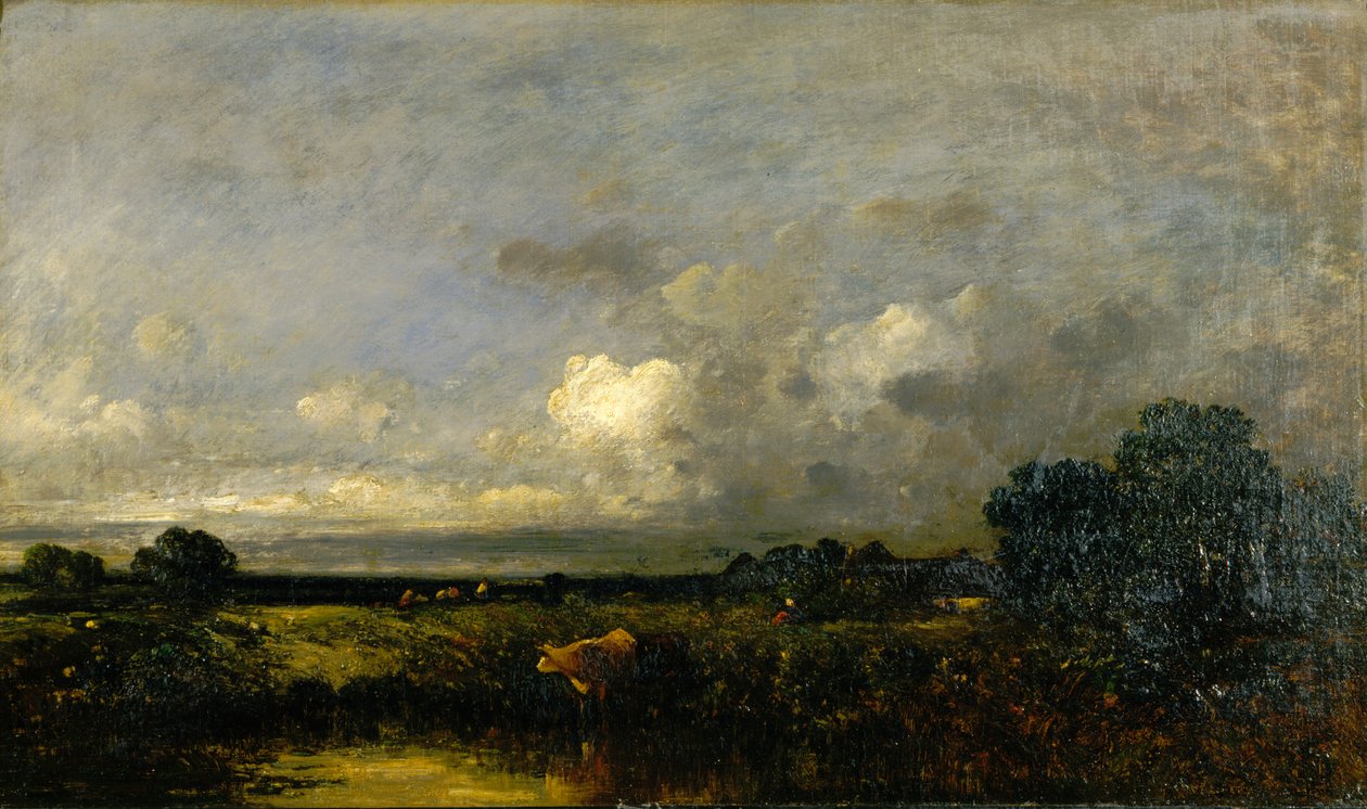 Krajina s krávou od Jules Dupré