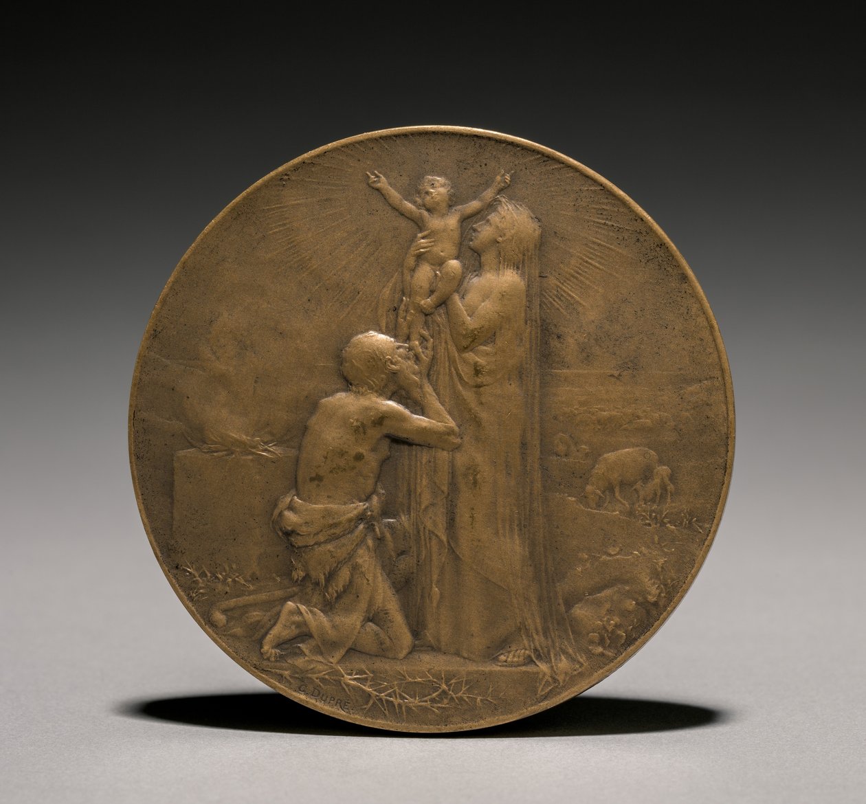 Avers medaile, 1800s. od Jules Dupré