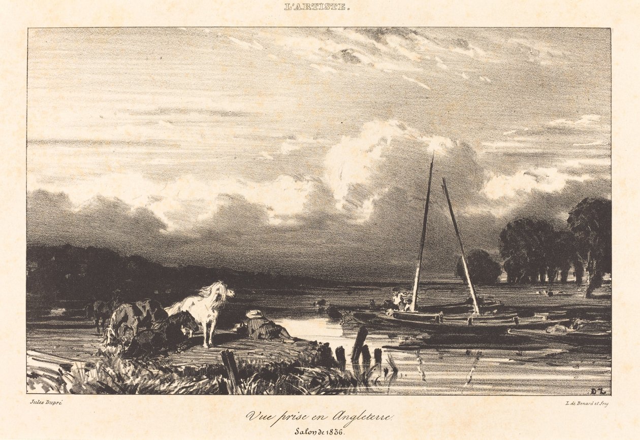 Pohled v Anglii od Jules Dupré