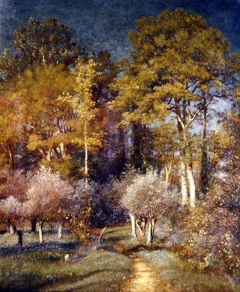 V rohu lesa (olej na plátně) od Jules Dupré