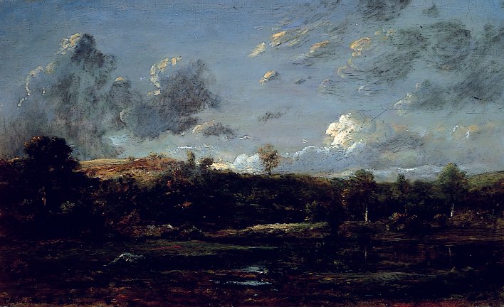 V Landes, kolem roku 1841 (olej na plátně) od Jules Dupré