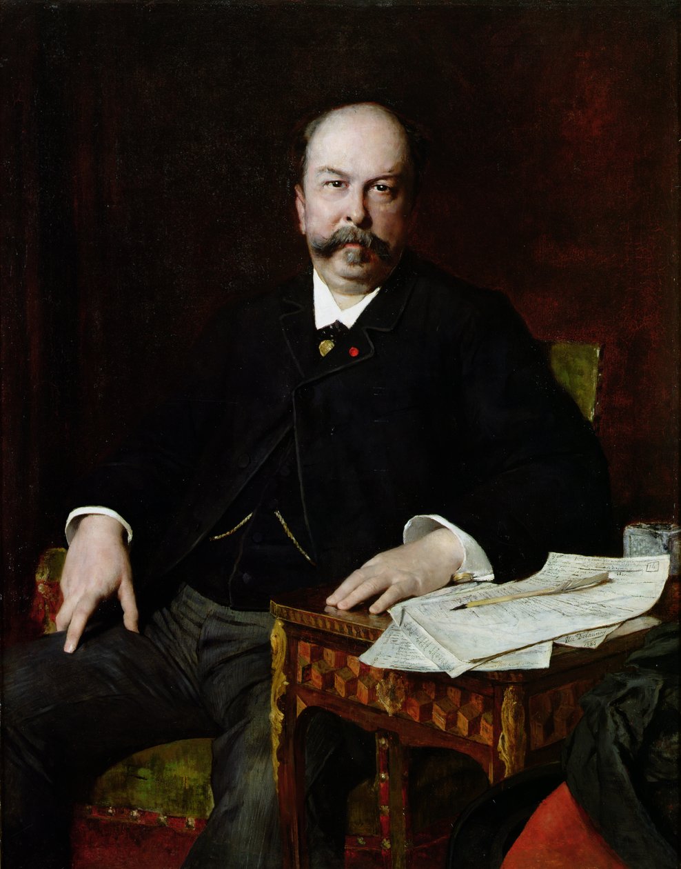 Portrét Henriho Meilhaca (1831-97) od Jules Elie Delaunay