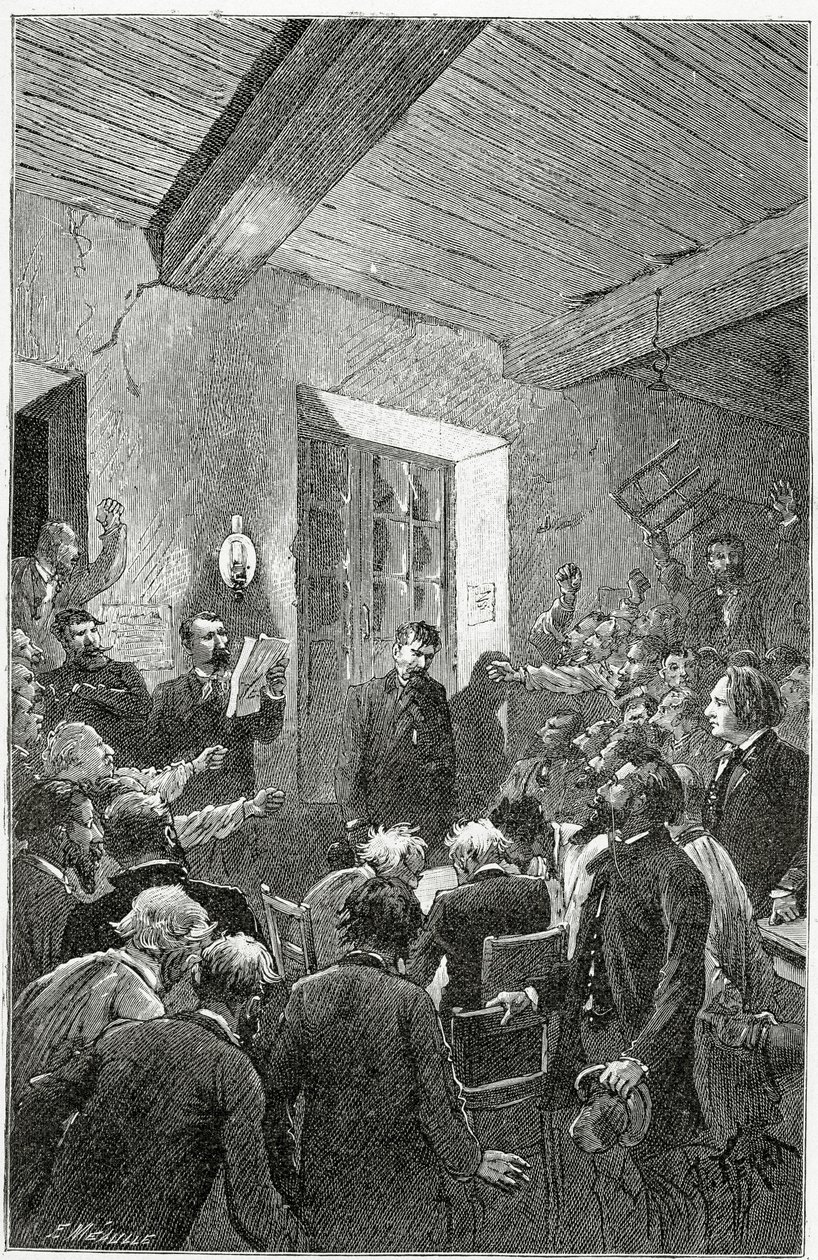 The Spy Hubert - ilustrace z Viděných věcí, 19. století (č. rytina) od Jules Ferat