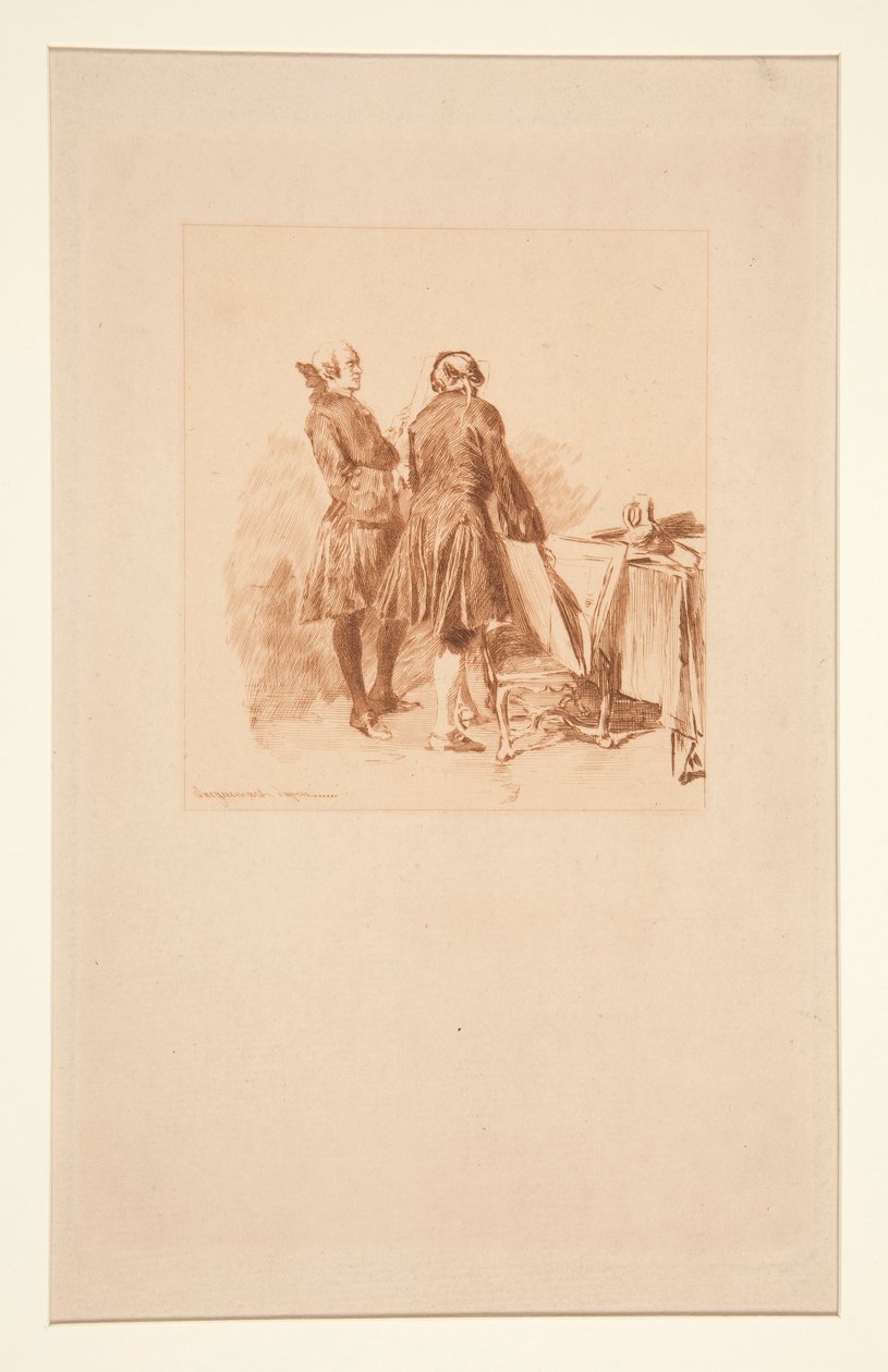d milenci od Jules Ferdinand Jacquemart