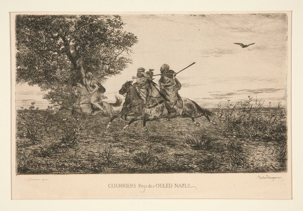 Poštovní země Ouled Nayles od Jules Ferdinand Jacquemart