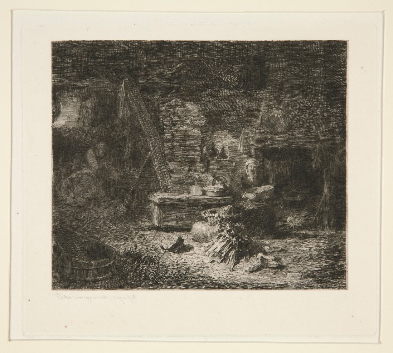 Interiér holandské kuchyně od Jules Ferdinand Jacquemart