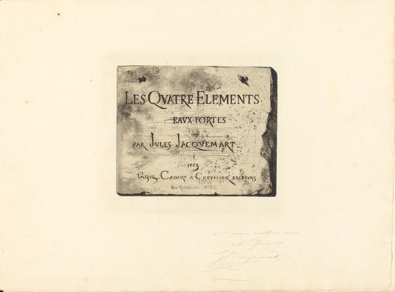 Titulní strana od Jules Ferdinand Jacquemart