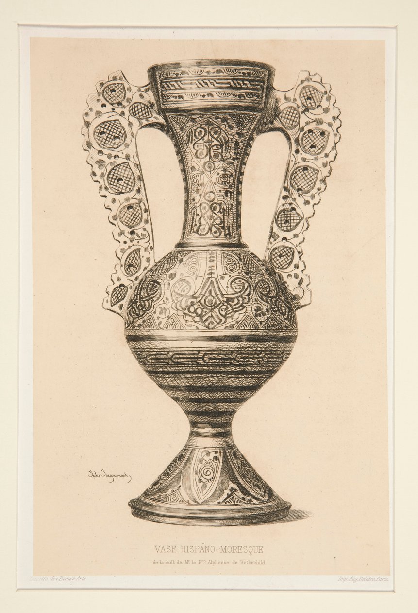Hispanomoreskní váza od Jules Ferdinand Jacquemart