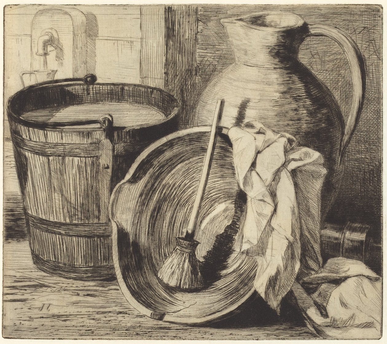 Voda od Jules Ferdinand Jacquemart