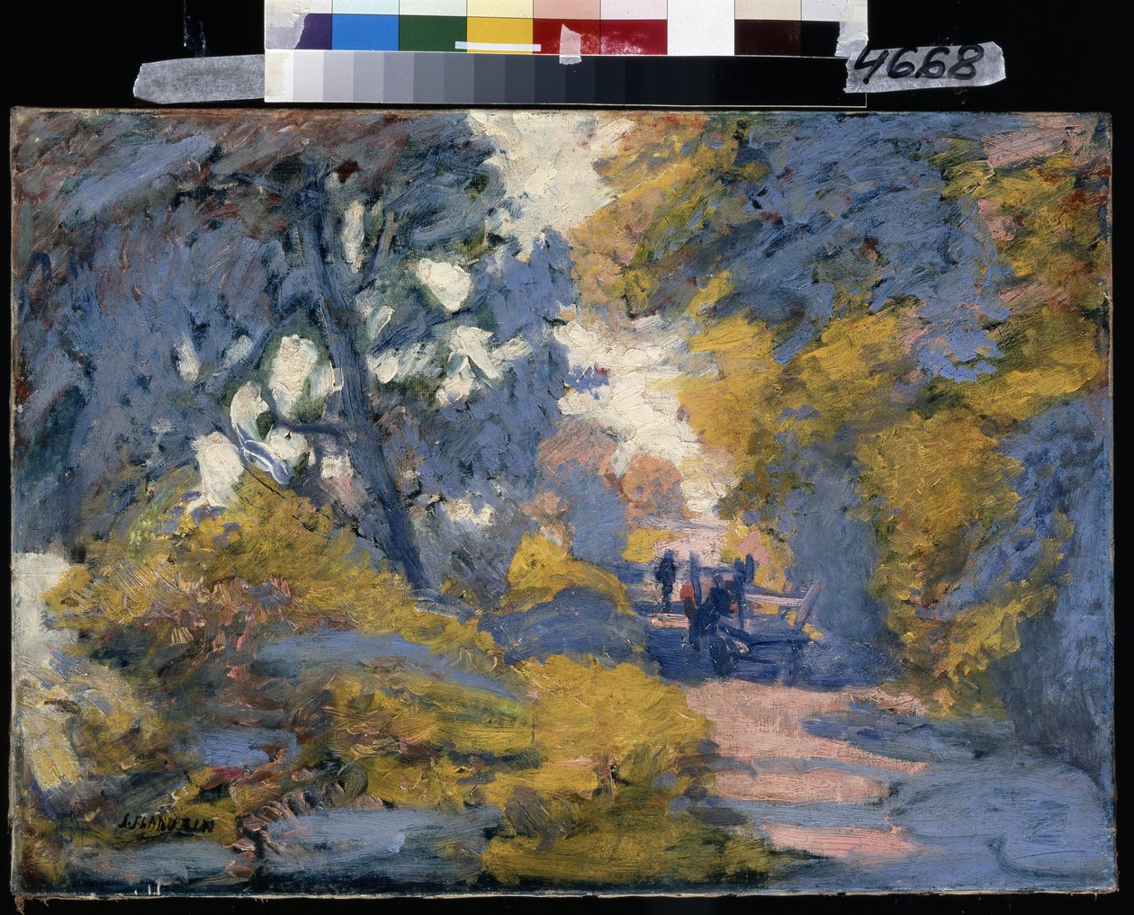 Slunečná cesta. Obraz Jules-Leon Flandrin (Jules Leon Flandrin od Jules Flandrin