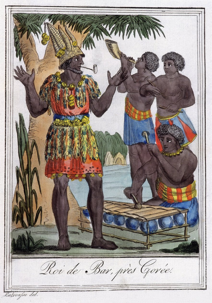 Král Baru, ostrov Goree, Senegal od Jules Grasset de Saint Sauveur