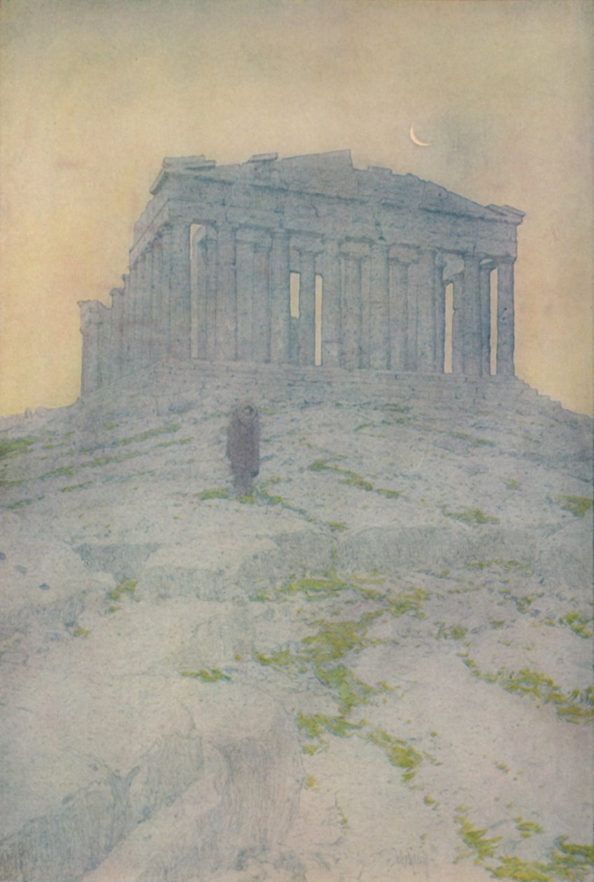 Parthenon v Aténách, 1913 od Jules Guerin