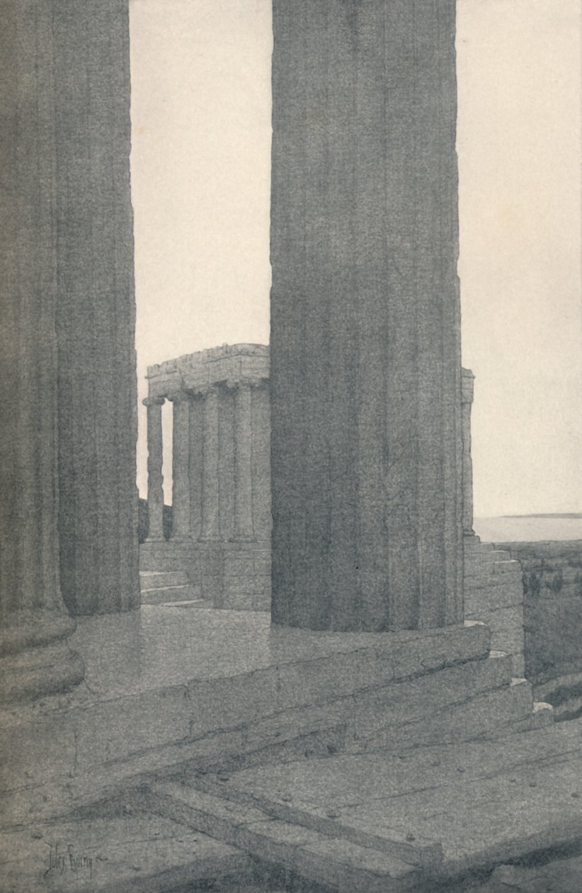 Chrám Athény Niké v Aténách, 1913 od Jules Guerin
