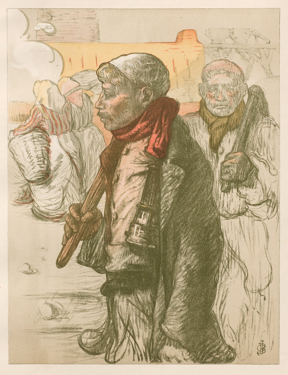 V Černé zemi od Jules Gustave Besson