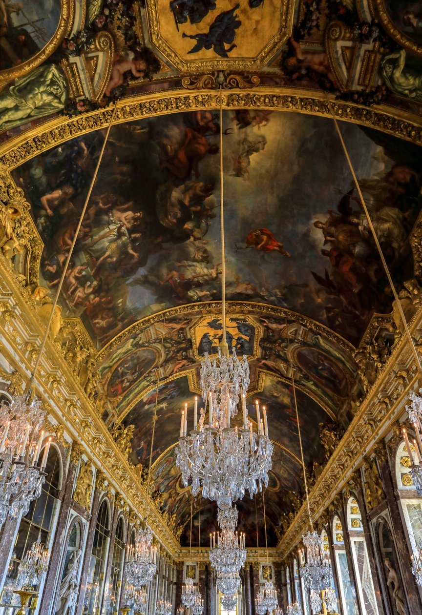 Zrcadlový sál, palác ve Versailles (foto) od Jules Hardouin Mansart