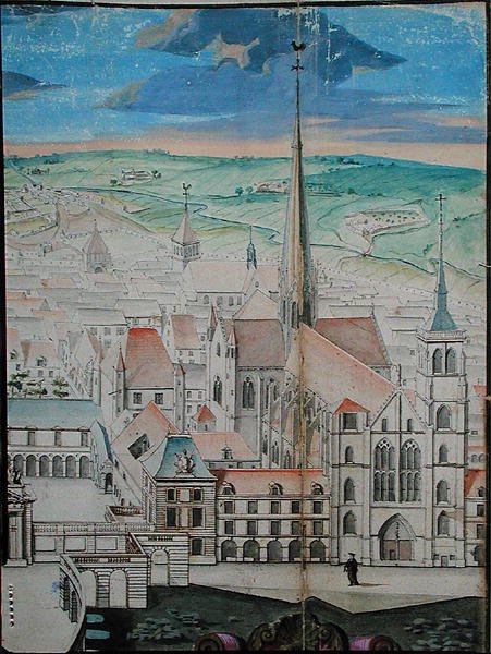 Palác vévodů z Burgundska v Dijonu před restaurováním Mansartem od Jules Hardouin Mansart