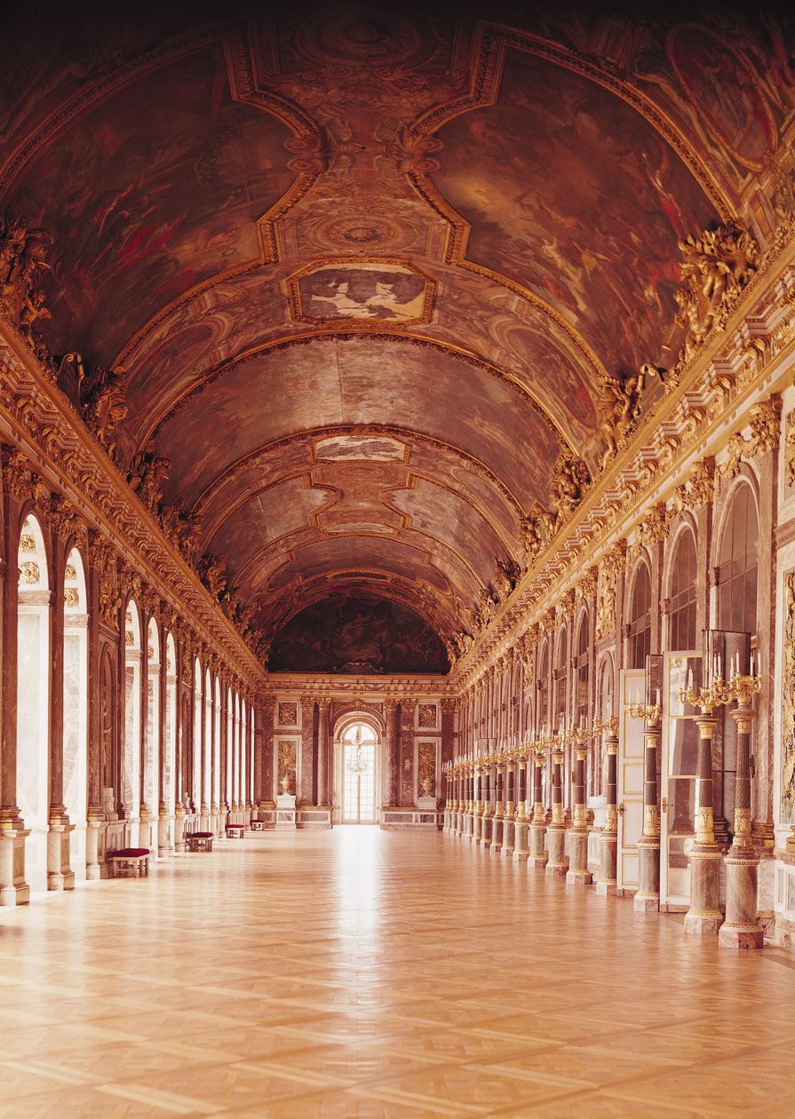 Galerie des Glaces (Zrcadlový sál) 1678-84 od Jules Hardouin Mansart