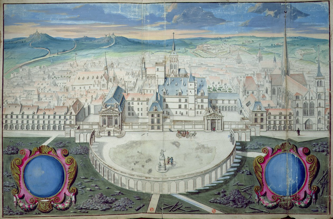 Palác burgundských vévodů v Dijonu před obnovou Mansartem, 1698 od Jules Hardouin Mansart