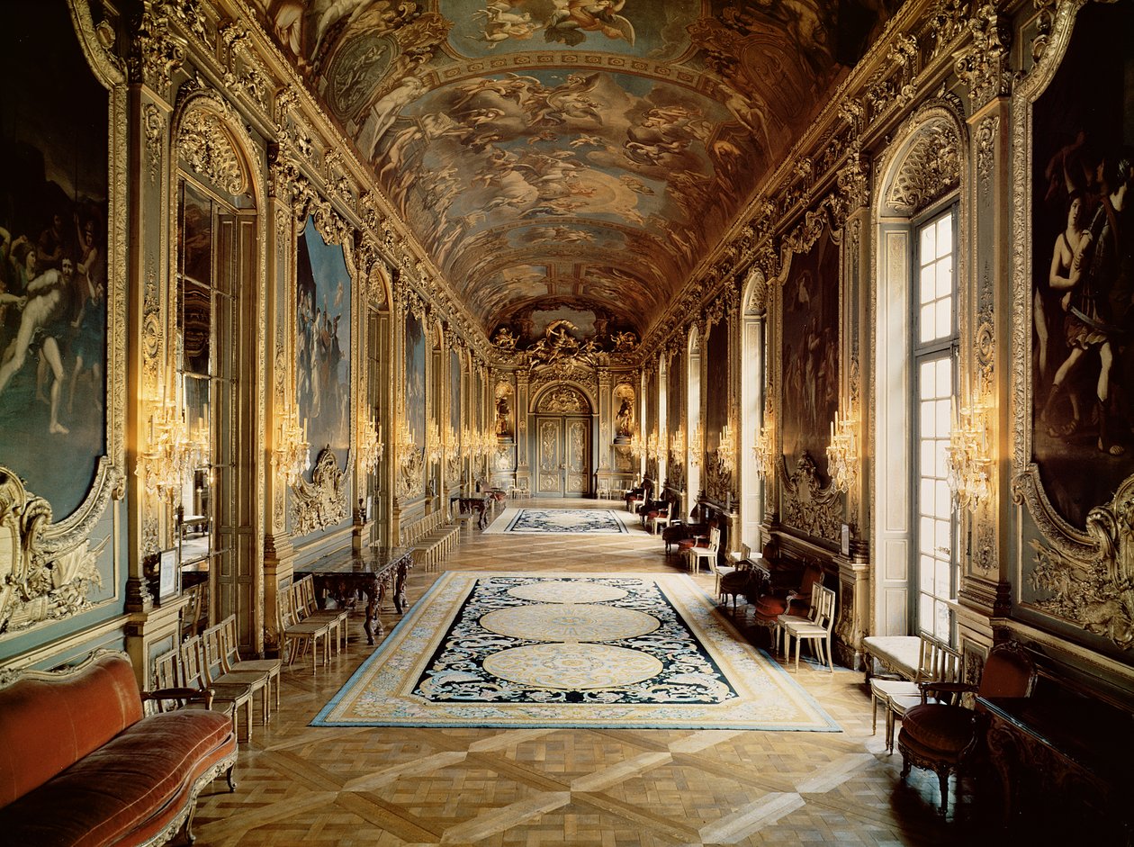 Pohled na Galerii Doree z Hotel de Toulouse, c.1720 od Jules Hardouin Mansart